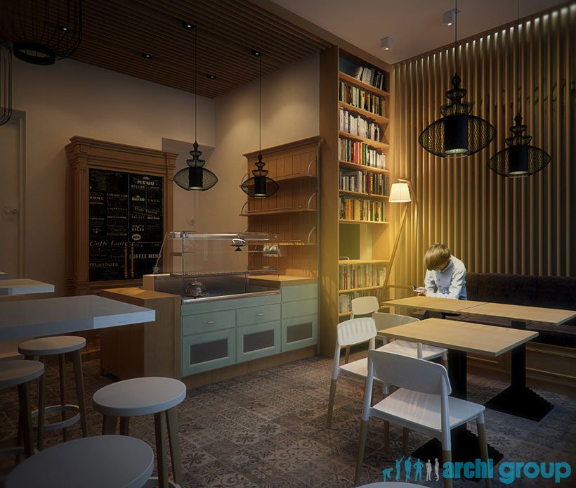 Projekt wnętrz kawiarni img4